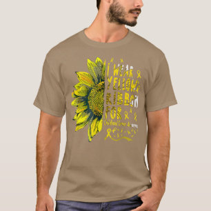 Sonnenblume Ich trage Gelbe Ribbon Kinderkrebs Aw T-Shirt
