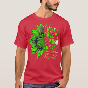 Sonnenblume Ich trage Grüne Schleife für Scoliose T-Shirt