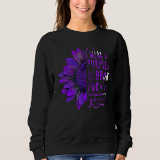 Sonnenblume Ich trage Lila Blase für Dravet-Syndro Sweatshirt