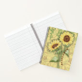 Sonnenblume II-Notebook Notizblock (Innenseite)