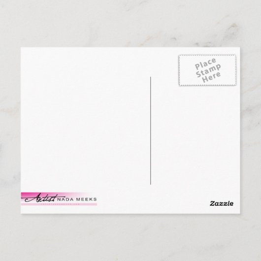 Sonnenblume II Postkarte (Rückseite)