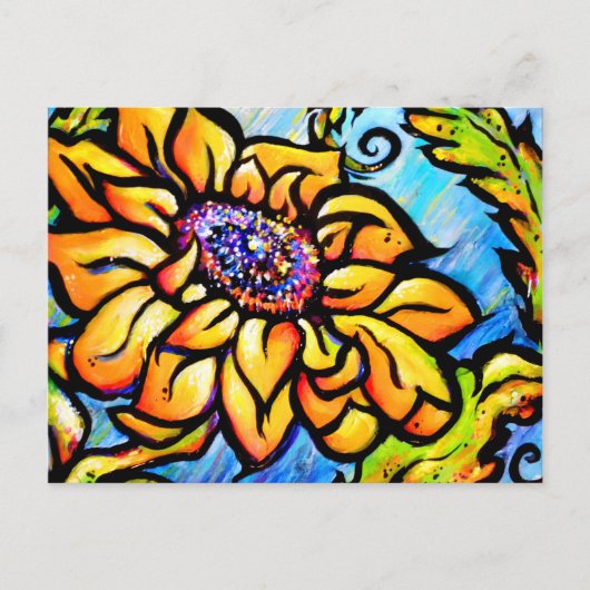 Sonnenblume II Postkarte (Vorderseite)