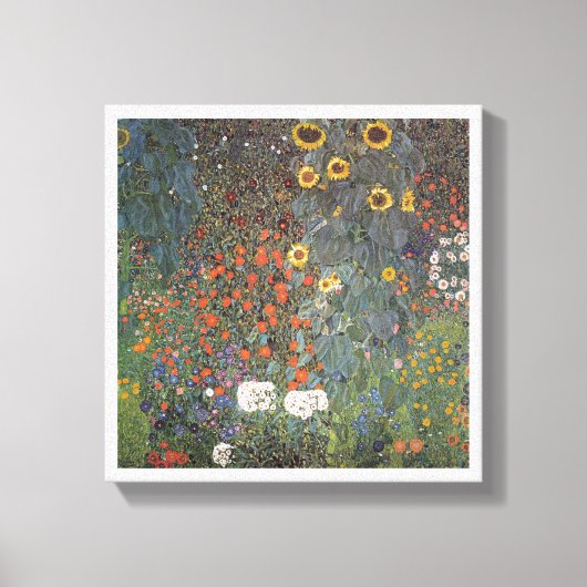 Sonnenblume im Garten Gustav Klimt Jugendstil Leinwanddruck (Vorderseite)