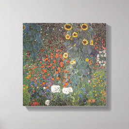 Sonnenblume im Garten Gustav Klimt Jugendstil Leinwanddruck