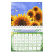 Sonnenblume im Kalender 2025 (Mär 2027)