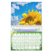 Sonnenblume im Kalender 2025 (Mär 2027)