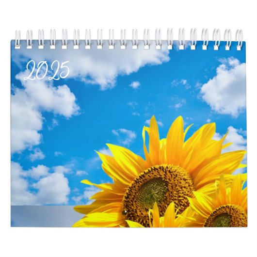 Sonnenblume im Kalender 2025 (Titelbild)