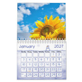 Sonnenblume im Kalender 2025 (Jan 2027)