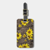 Sonnenblume im Rocky Mountain Gepäckanhänger (Vorderseite vertikal)