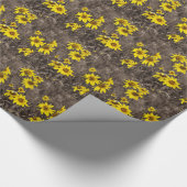 Sonnenblume im Rocky Mountain Geschenkpapier (Ecke)