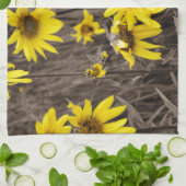 Sonnenblume im Rocky Mountain Handtuch (Gefaltet)