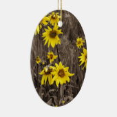 Sonnenblume im Rocky Mountain Keramik Ornament (Rechts)