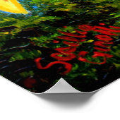 Sonnenblume im Sonnenlicht Poster (Ecke)