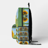 Sonnenblume im Sonnenschein Personalisiert Bedruckter Rucksack (Rechts)