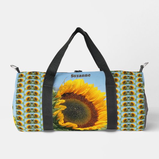 Sonnenblume im Sonnenschein Personalisiert Duffle Bag (Vorderseite)