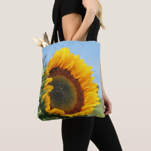 Sonnenblume im sonnigen Blumenflor  Tasche