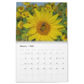 Sonnenblume in blauem Himmel bunt Sommerblüte Kalender (Feb 2026)