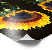 Sonnenblume in der Abstrakten Blume Sonnenschein A Fotodruck (Ecke)