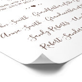 Sonnenblume in der liebevollen Erinnerungsmarke Poster (Ecke)