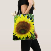 Sonnenblume in der Sonne personalisiert mit Name Tasche (Von Nahem)
