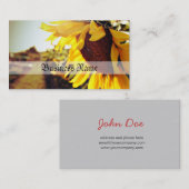 Sonnenblume in der Sonne Visitenkarte (Vorne/Hinten)