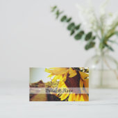 Sonnenblume in der Sonne Visitenkarte (Stehend Vorderseite)