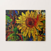 Sonnenblume in einem Foto-Puzzle Puzzle (Horizontal)