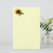 Sonnenblume in voller Blüte Briefpapier (Stehend Vorderseite)