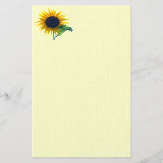 Sonnenblume in voller Blüte Briefpapier (Vorderseite)