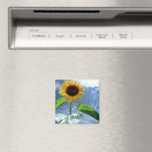 Sonnenblume in voller Blüte Magnet (In Situ (Geschirrspüler))
