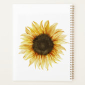 Sonnenblume Individuelle Name 2025 Planer (Rückseite)