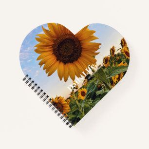 Sonnenblume Inspiration - Benutzerdefiniert Notizblock