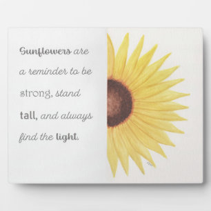 Sonnenblume Inspiration Fotoplatte