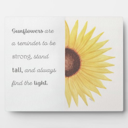 Sonnenblume Inspiration Fotoplatte (Vorderseite)