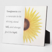 Sonnenblume Inspiration Fotoplatte (Seite)