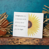 Sonnenblume Inspiration Fotoplatte (Seite)