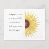 Sonnenblume Inspiration Postkarte (Vorderseite)