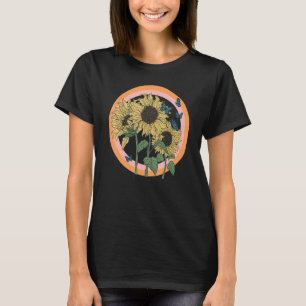 Sonnenblume Inspirierend Vintage Sonnenblumen Dame T-Shirt