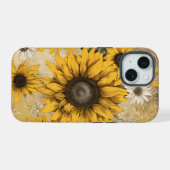 Sonnenblume iPhone 15 Hülle (Rückseite (Horizontal))