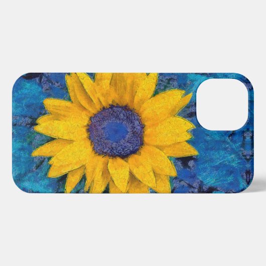 Sonnenblume iPhone Hülle (Rückseite (Horizontal))