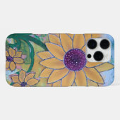 Sonnenblume iPhone Hülle (Rückseite (Horizontal))