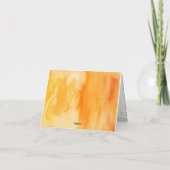 Sonnenblume ist auf dem Weg Baby Dusche Danke Kart (Rückseite)