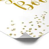 Sonnenblume ist auf dem Weg Baby Shower Guest Book Poster (Ecke)