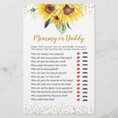 Sonnenblume ist auf dem Weg Babydusche Mommy oder (Vorderseite)