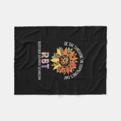 Sonnenblume ist das sonnenscheinregistrierte Verha Fleecedecke (Vorderseite (Horizontal))