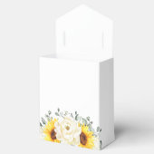 Sonnenblume Ivory Peony Eucalyptus Brautparty Geschenkschachtel (Geöffnet)
