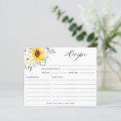 Sonnenblume Ivory Peony Floral Brautparty Rezept (Stehend Vorderseite)