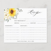 Sonnenblume Ivory Peony Floral Brautparty Rezept (Vorderseite)
