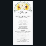 Sonnenblume Ivory Peony Floral Eucalyptus Wedding Menükarte<br><div class="desc">Das elegante,  moderne Blumenmenü im Hochzeitsommer bietet einen Blumenstrauß mit Aquarellblüten und Peonies in den Farbtönen von reichhaltigem Gelb,  Elfenbein,  üppig grüne botanische Blätter und Eukalyptus. Weitere passende Designs und Variationen finden Sie in meinem "Blitzweddingpaperie" Shop. Und zögern Sie nicht,  mich für weitere Anpassungen oder Match-Artikel zu kontaktieren.</div>