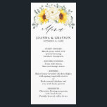 Sonnenblume Ivory Peony Floral Eucalyptus Wedding Menükarte<br><div class="desc">Das elegante,  moderne Blumenmenü im Hochzeitsommer bietet einen Blumenstrauß mit Aquarellblüten und Peonies in den Farbtönen von reichhaltigem Gelb,  Elfenbein,  üppig grüne botanische Blätter und Eukalyptus. Weitere passende Designs und Variationen finden Sie in meinem "Blitzweddingpaperie" Shop. Und zögern Sie nicht,  mich für weitere Anpassungen oder Match-Artikel zu kontaktieren.</div>